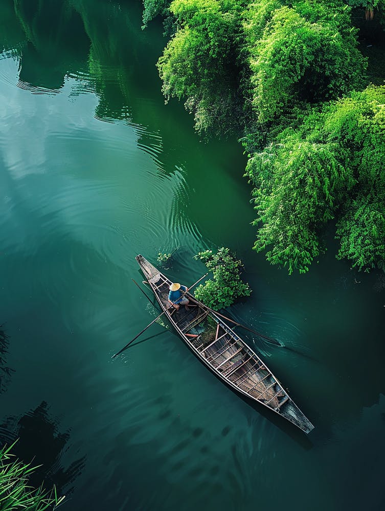 Boat On A River