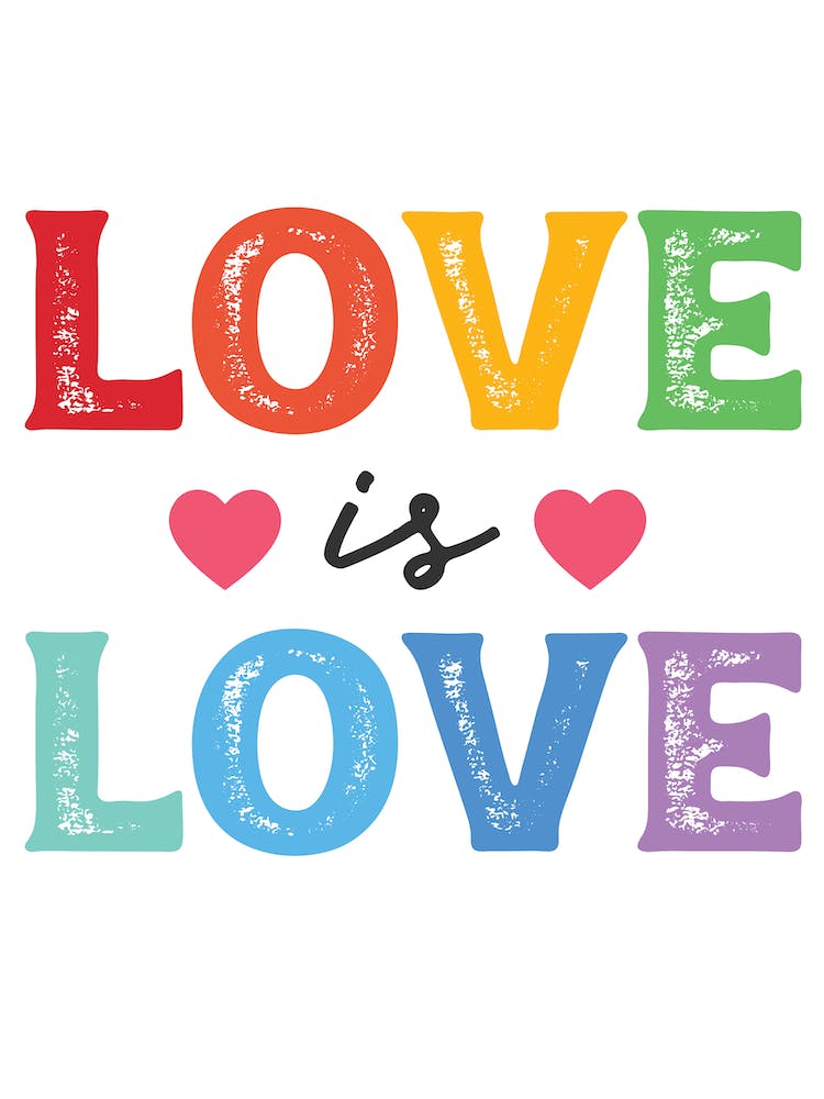 Love Is Love Rainbow Pride