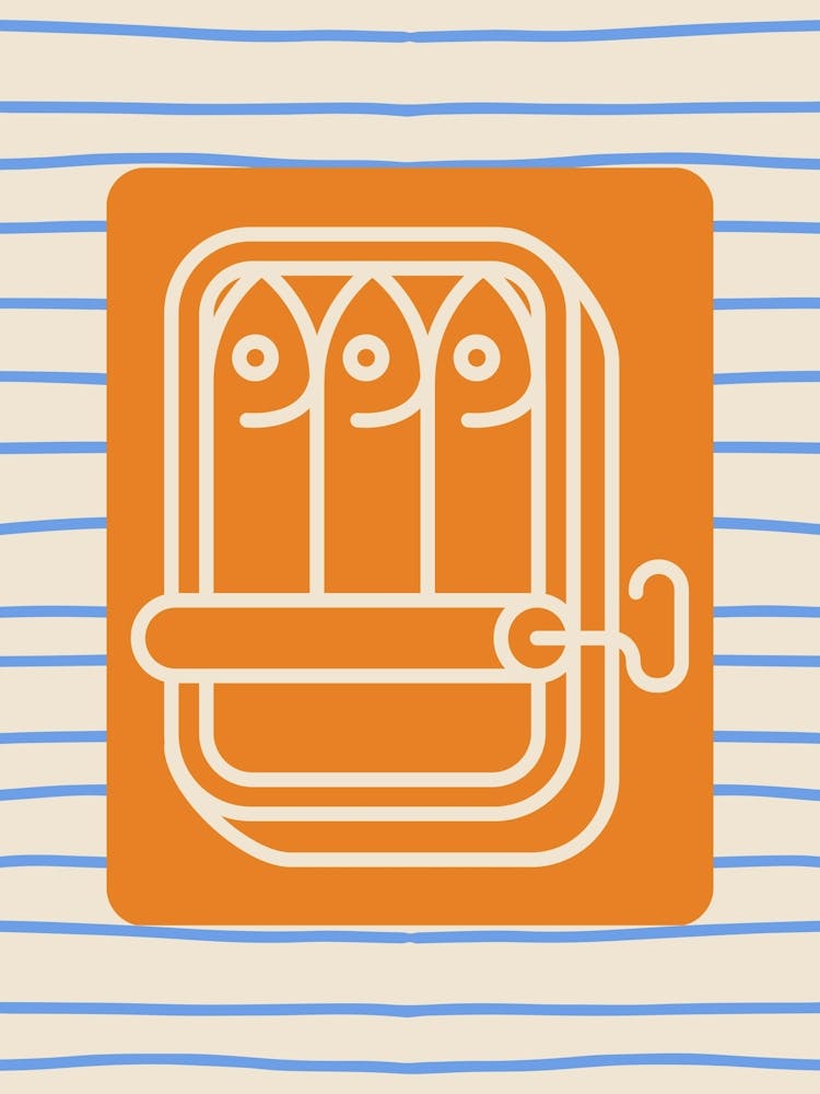 Sardines Orange & Blue