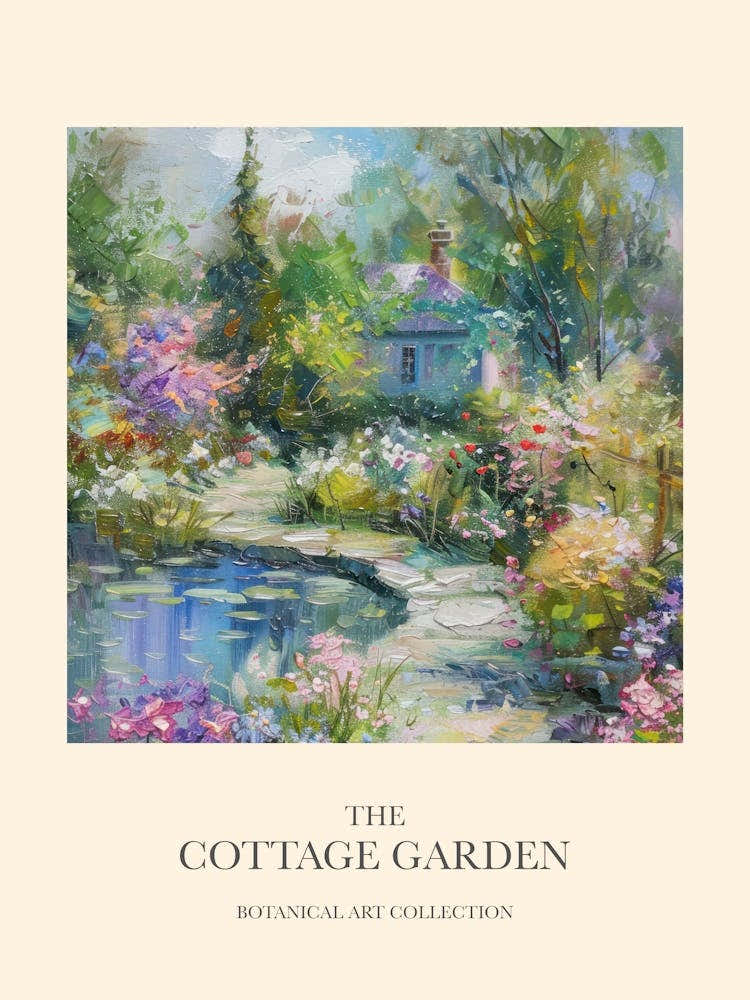 Cottage Garden Poster Enchanted Pond 2