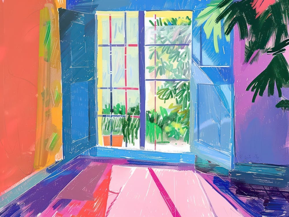 Perth From The Window View Painting 2