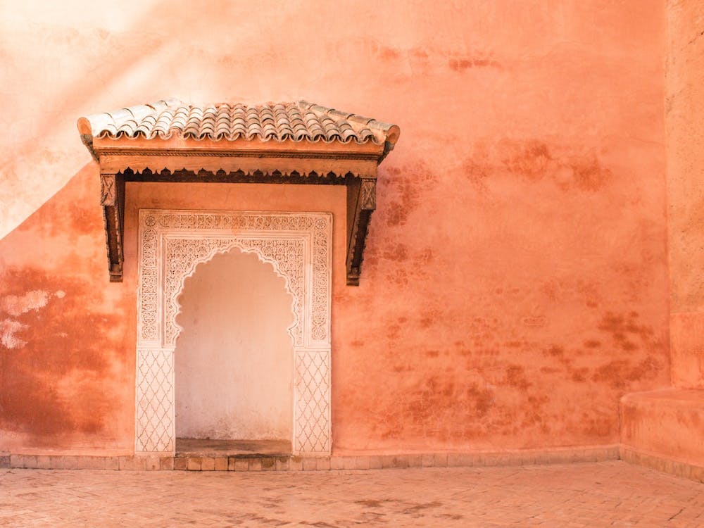 Ancient Moroccan Door And Wall 2