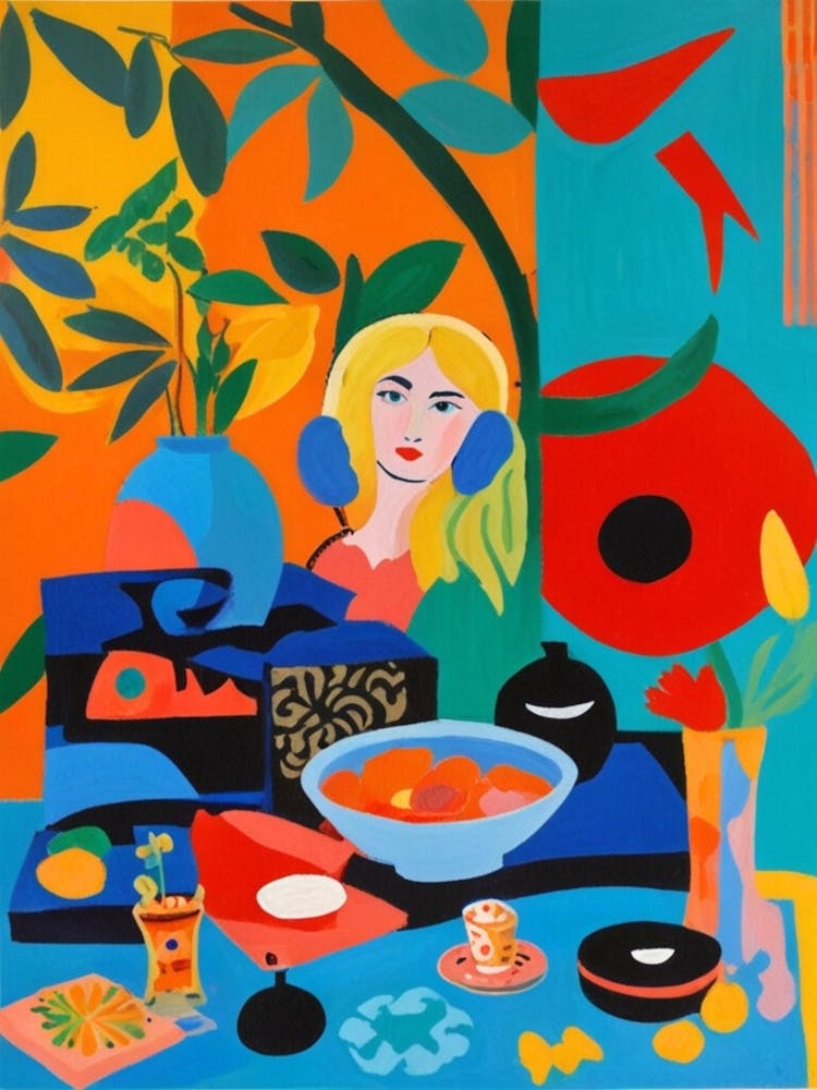 Woman At The Table 2