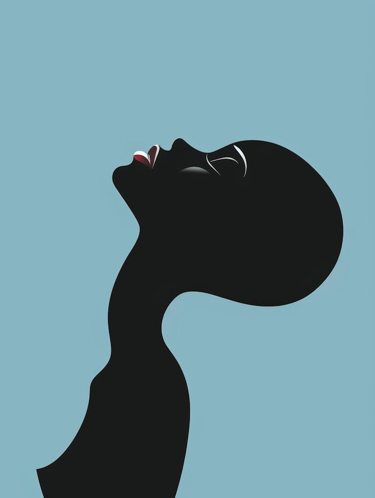 Silhouette einer Frau 33