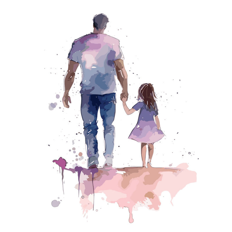 Father And Daughter Holding Hands Father's Day 1