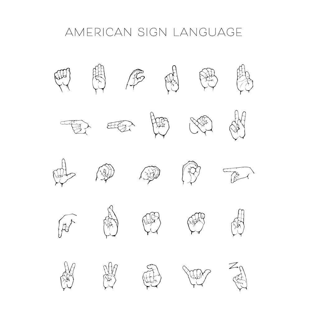 American Sign Language Chart