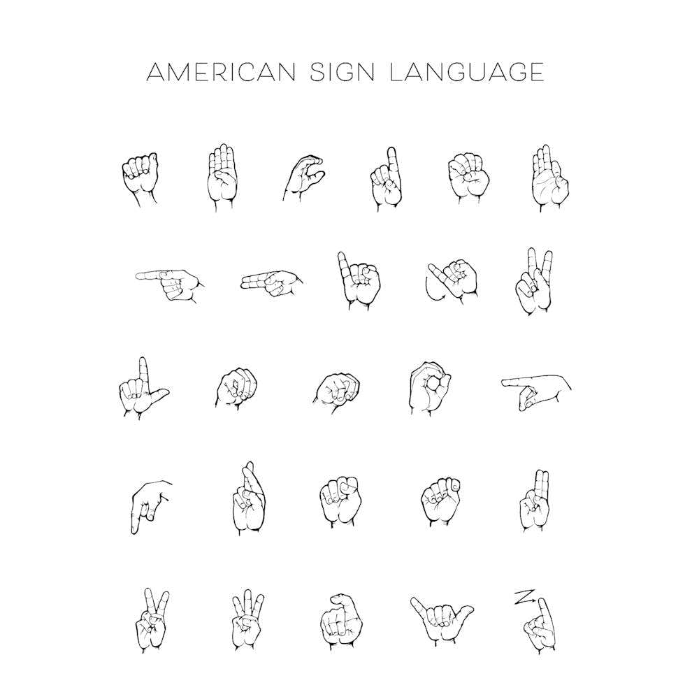 American Sign Language Chart