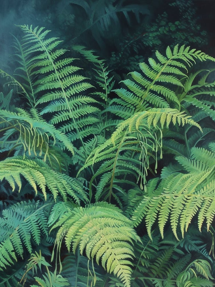 Japanese Tassel Fern Painting 6