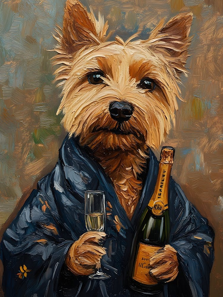 Dog In Bathrobe 6