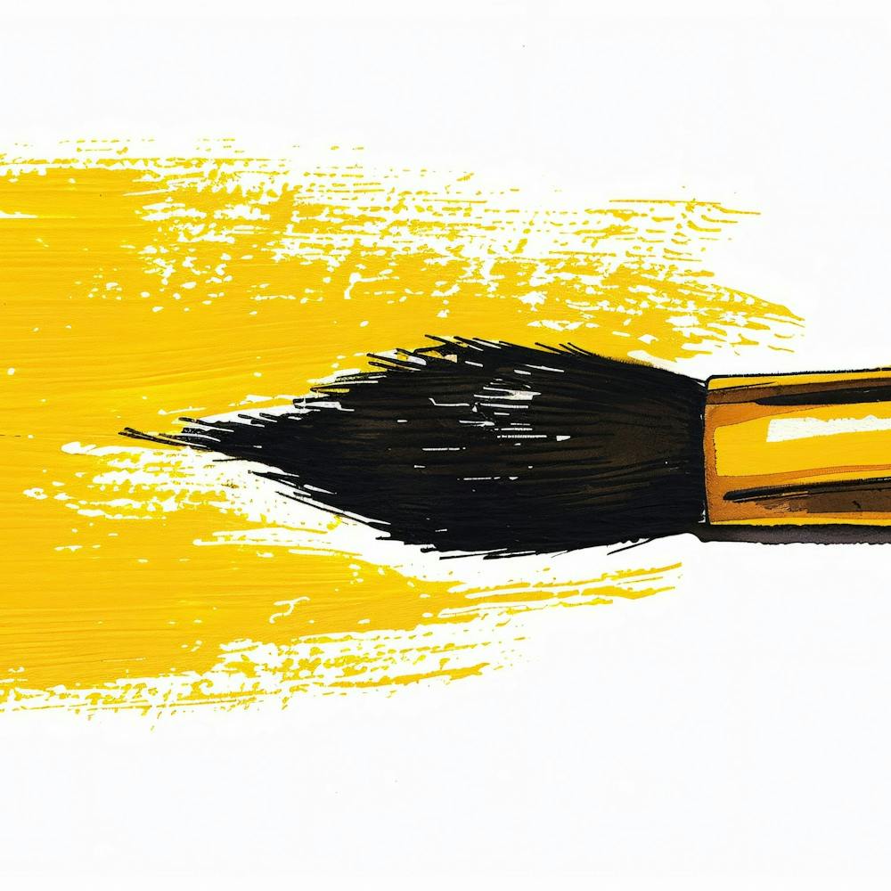 Yellow Paint Brush