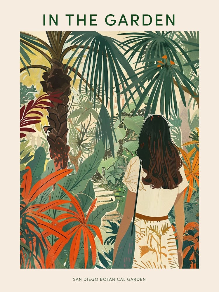 In The Garden Poster San Diego Botanical Garden 3