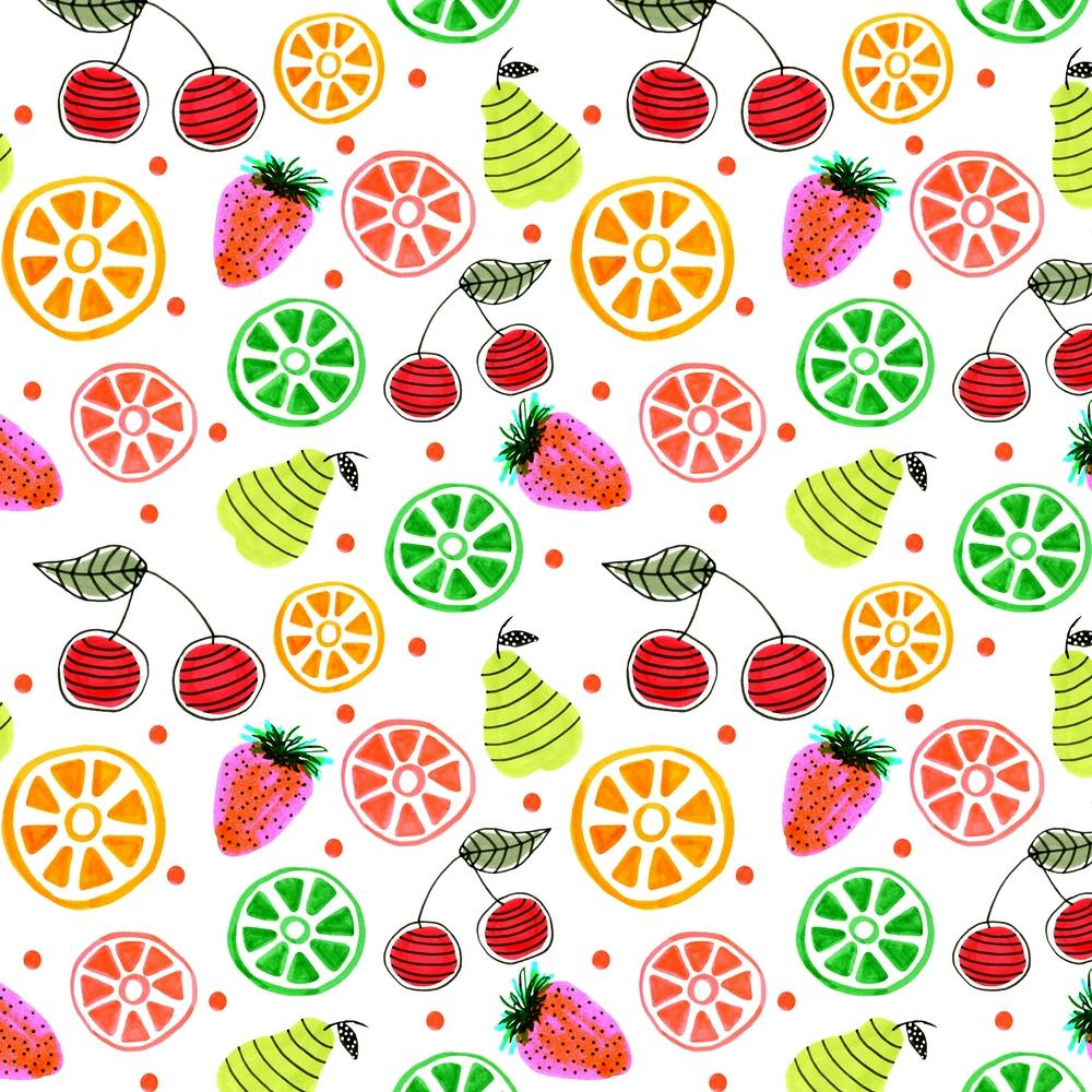 Green Orange Red Fruit Bowl