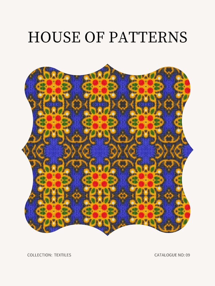 Motif Textile 9 Affiche
