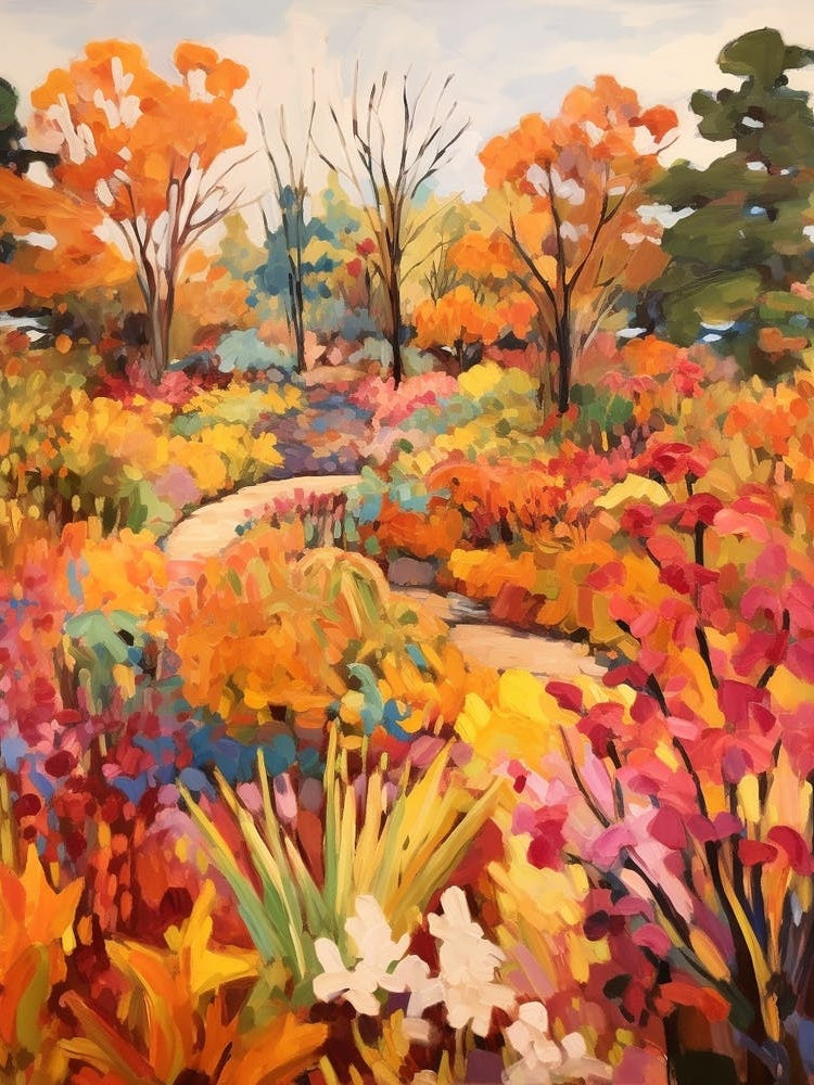 Autumn Gardens Painting Leu Gardens Usa 2