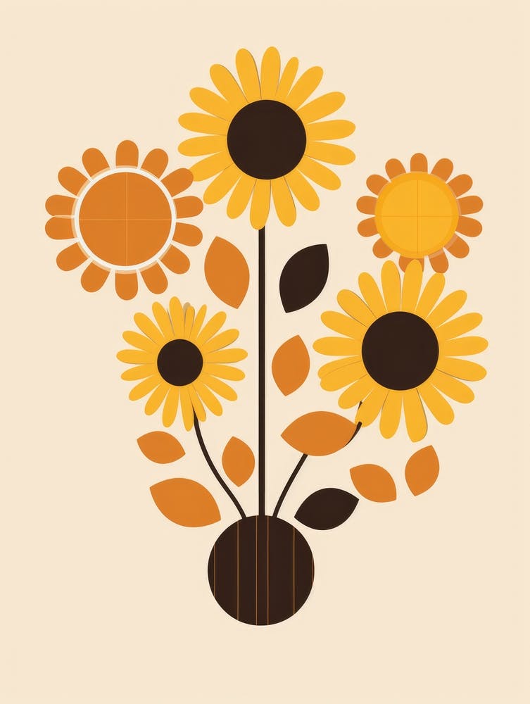 Sunflowers In A Vase 3