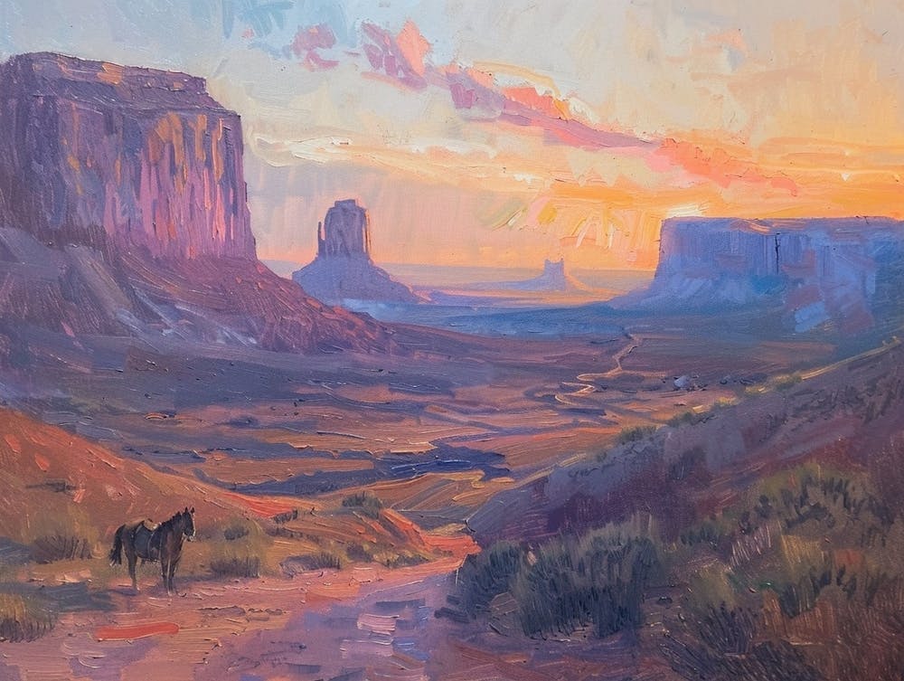 Western Sunset Landscapes Monument Valley Arizona 1