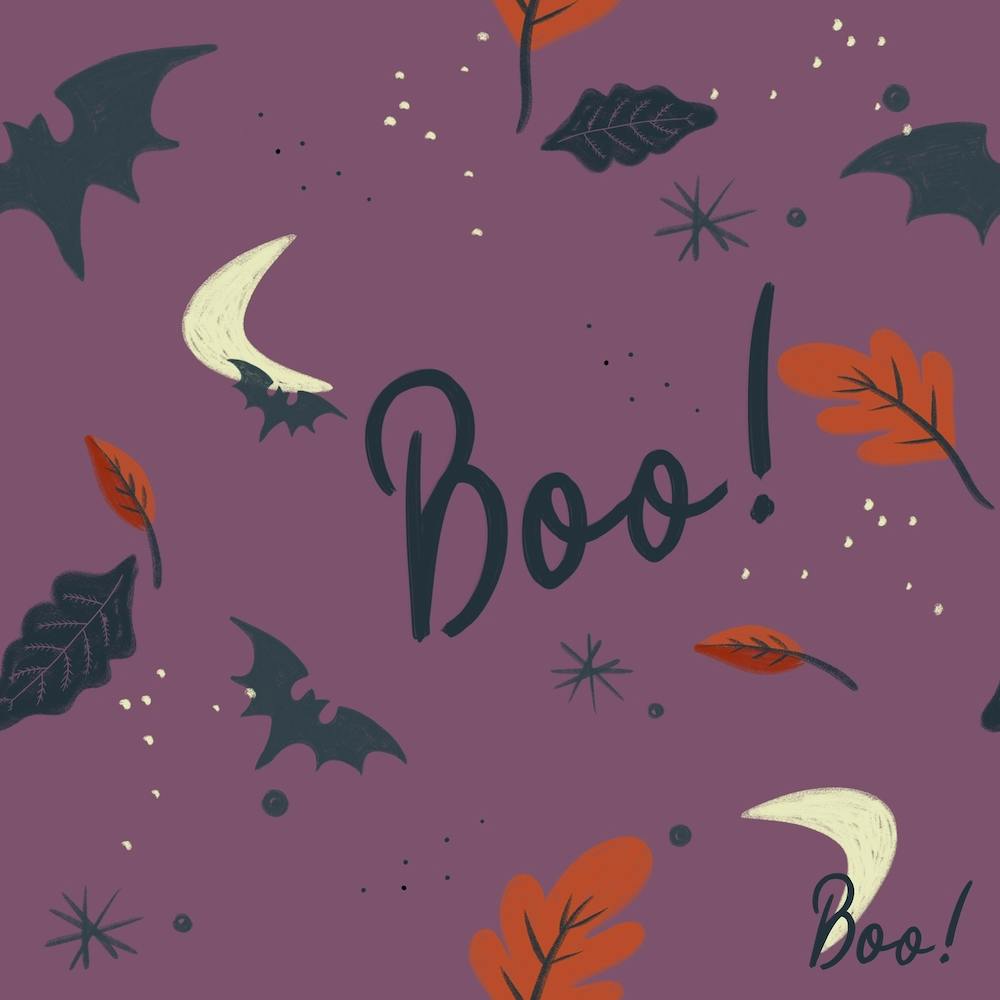Boo Wallpaper Purple