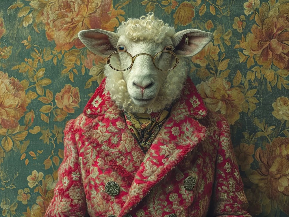 Absurd Bestiary: From Minimalism to Political Satire. Sheep In A Coat