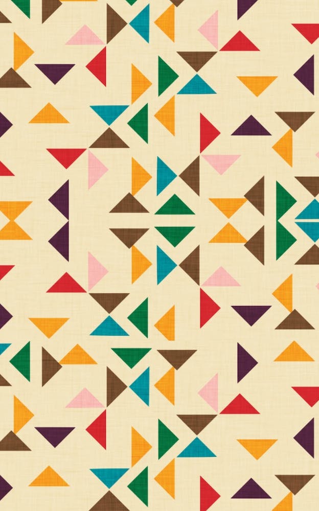Kilim Triangle Pattern Beige