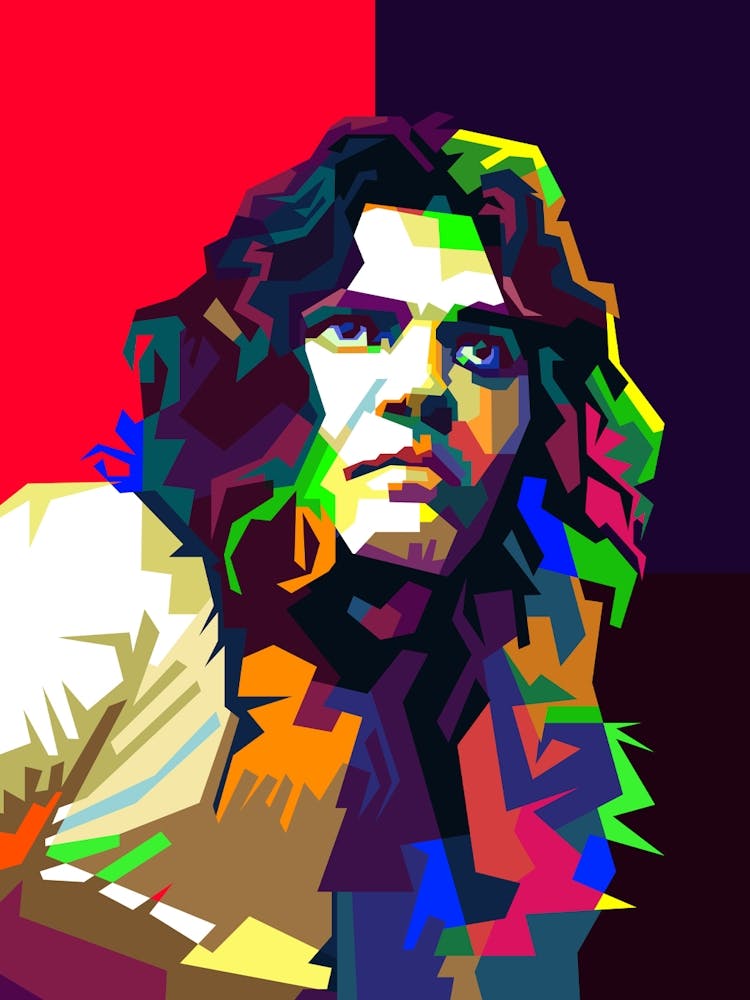 Tommy Bolin Classic Rock Guitarist Pop Art WPAP