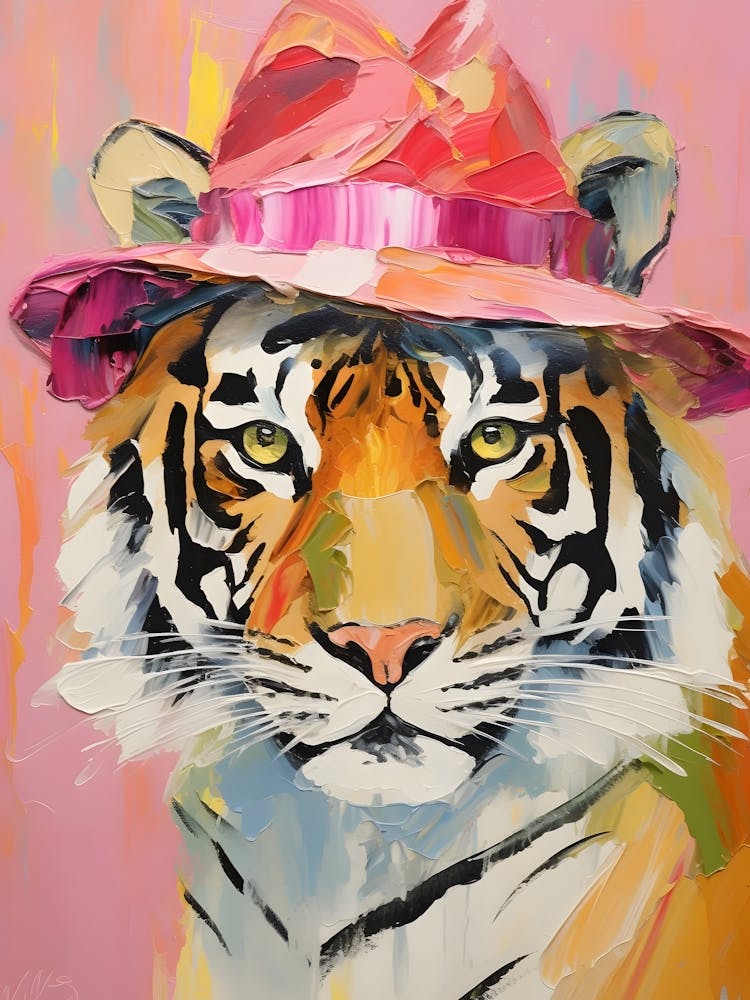 Tiger In A Hat