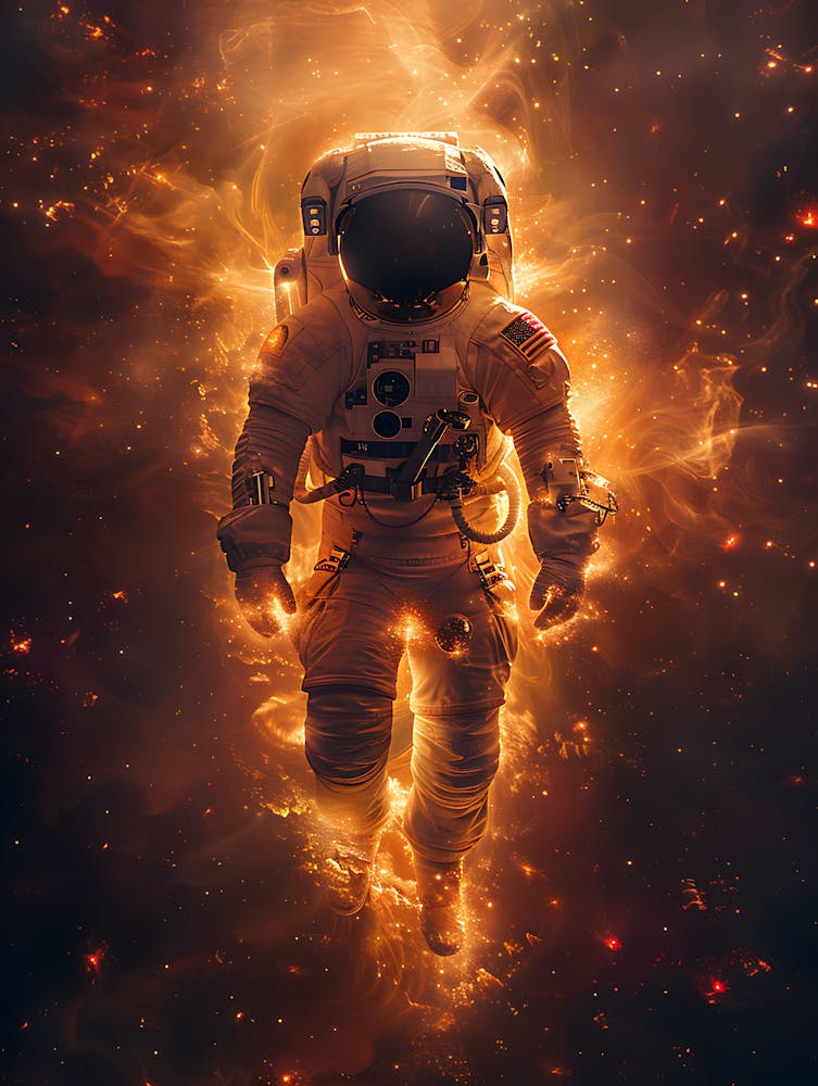 Fantasy Whimsical Astronaut 4