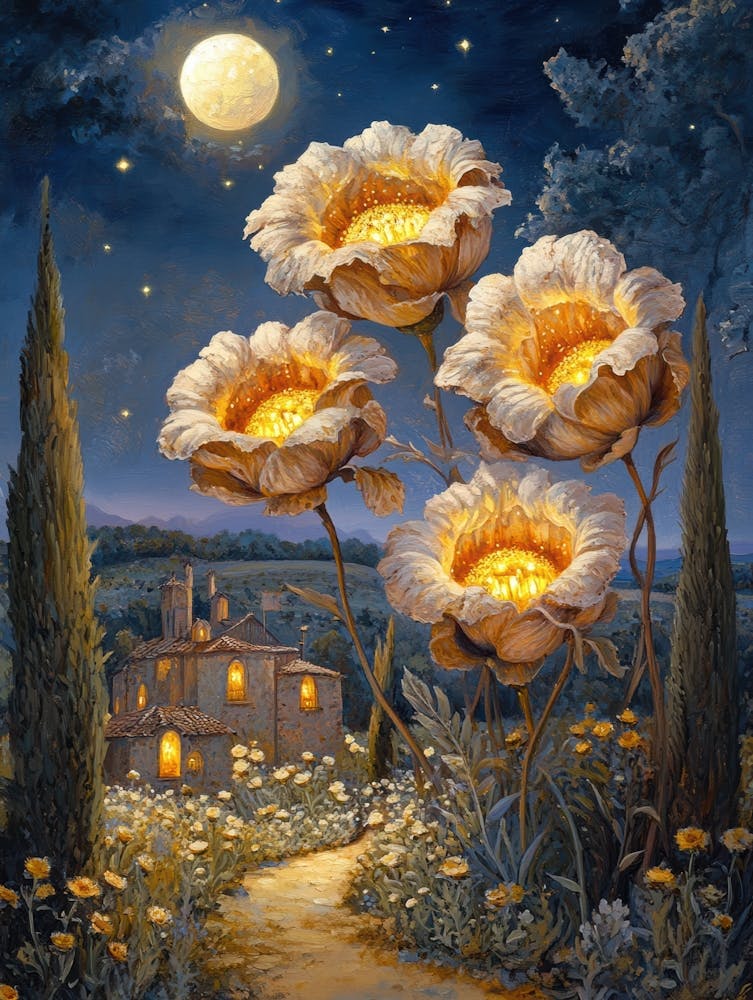 Flowers At Night