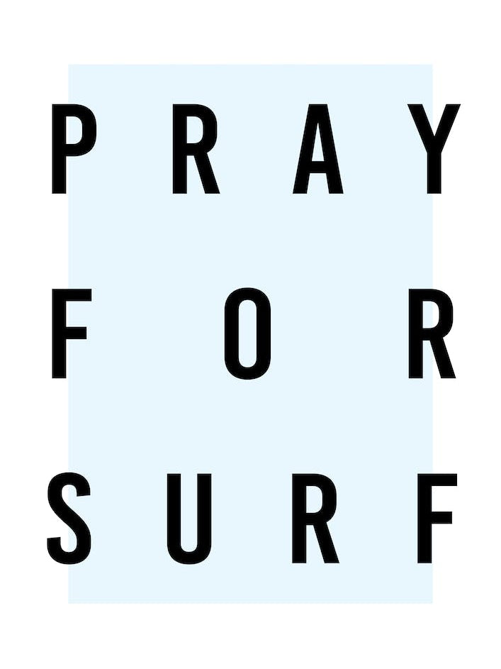 Pray For Surf Box Blue