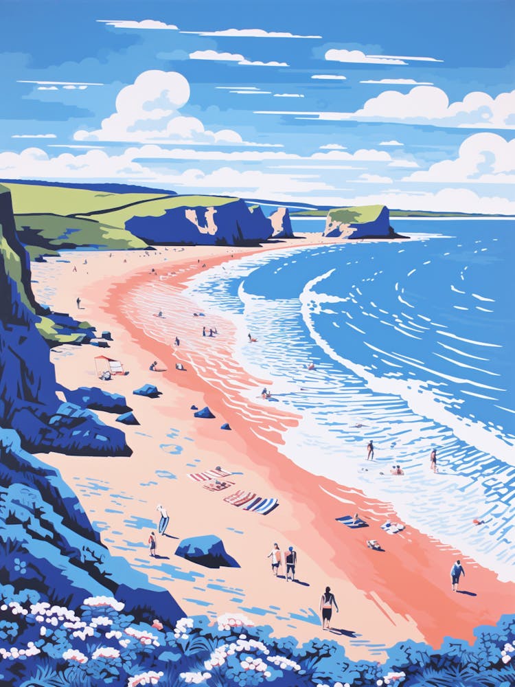 A Picture Of Barafundle Bay Beach Pembrokeshire Wales 4