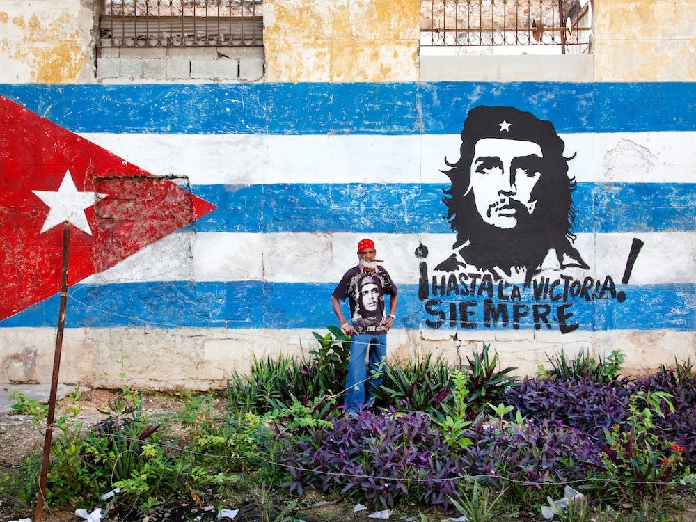 Old Havana Cuba Mural Che Guevara