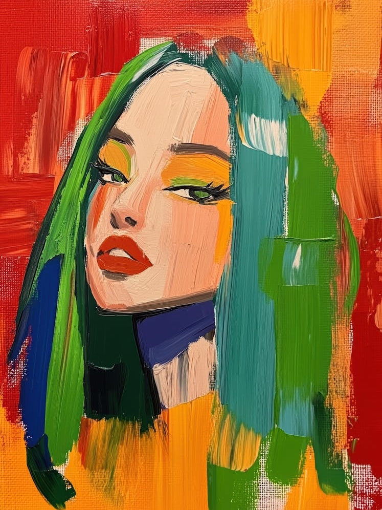 Girl With Green Hair 2
