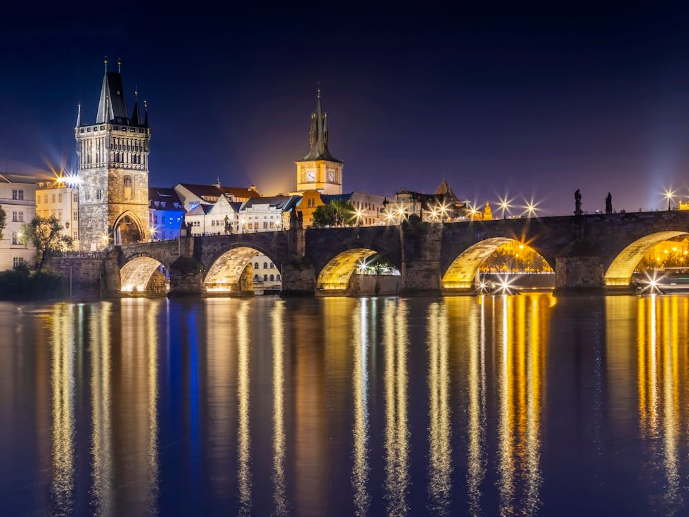Charming Charles Bridge In Prague