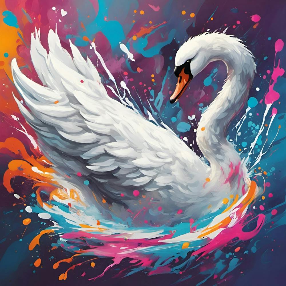 Swan Painting