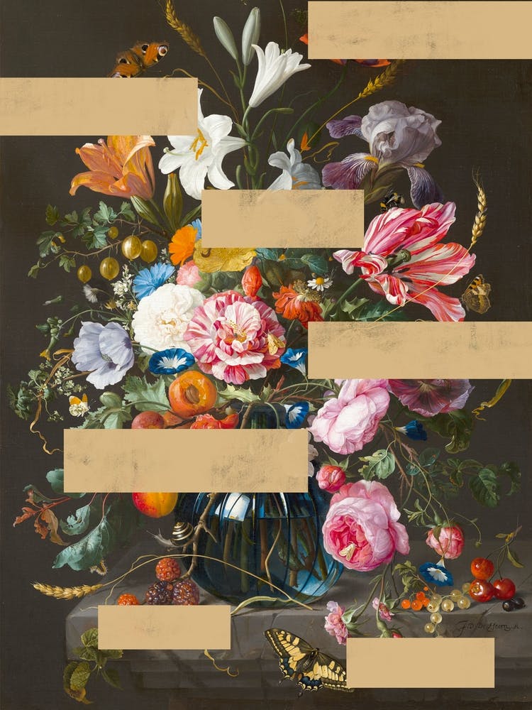 Vintage Collage of Flawers