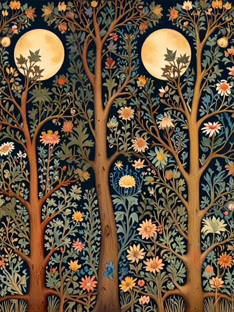 William Morris Moonlight In The Forest 238