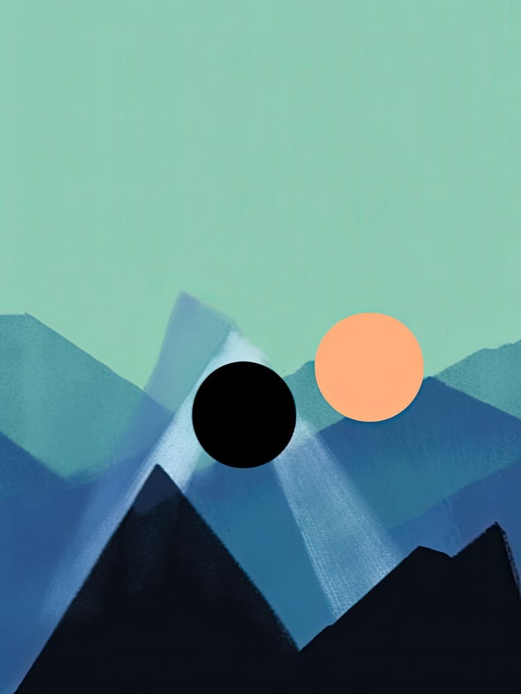 Ethereal Mountains Abstract 2