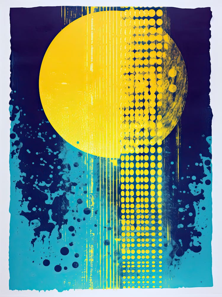 Fractured Soundwaves Algorithmic Abstract Style