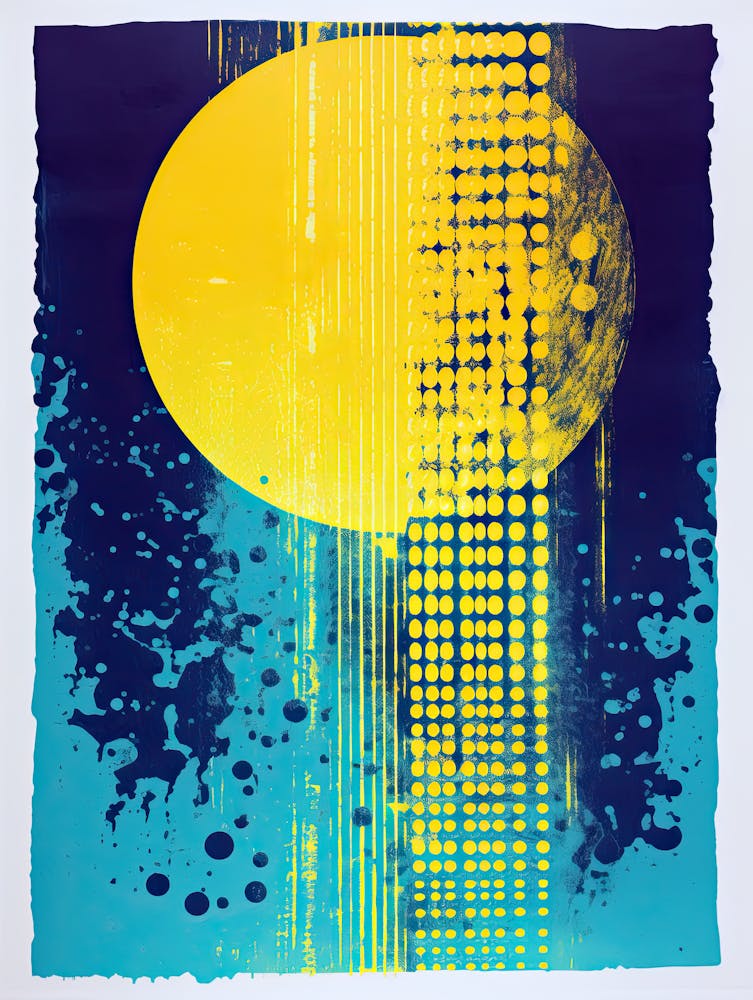 Fractured Soundwaves Algorithmic Abstract Style