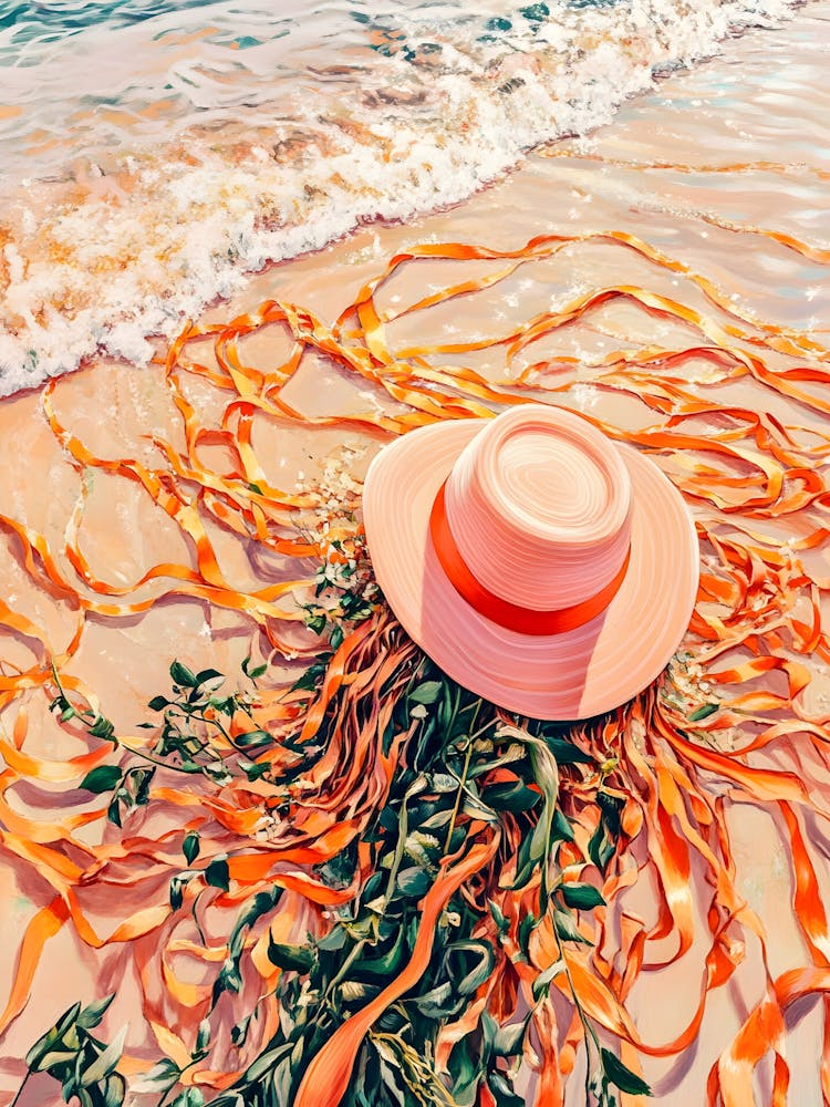 Hat On The Beach 1