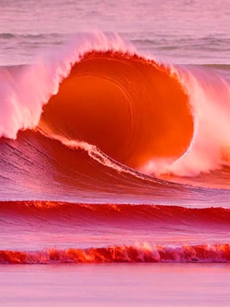 Fistral Beach, Cornwall Pink Beach