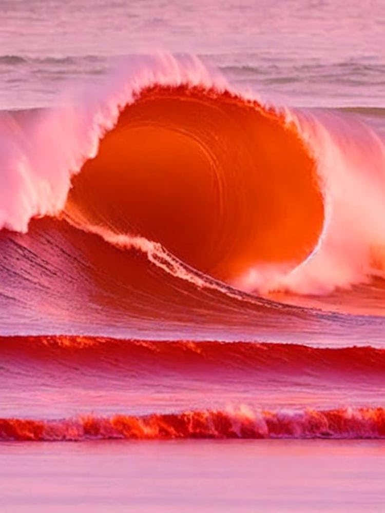 Fistral Beach, Cornwall Pink Beach