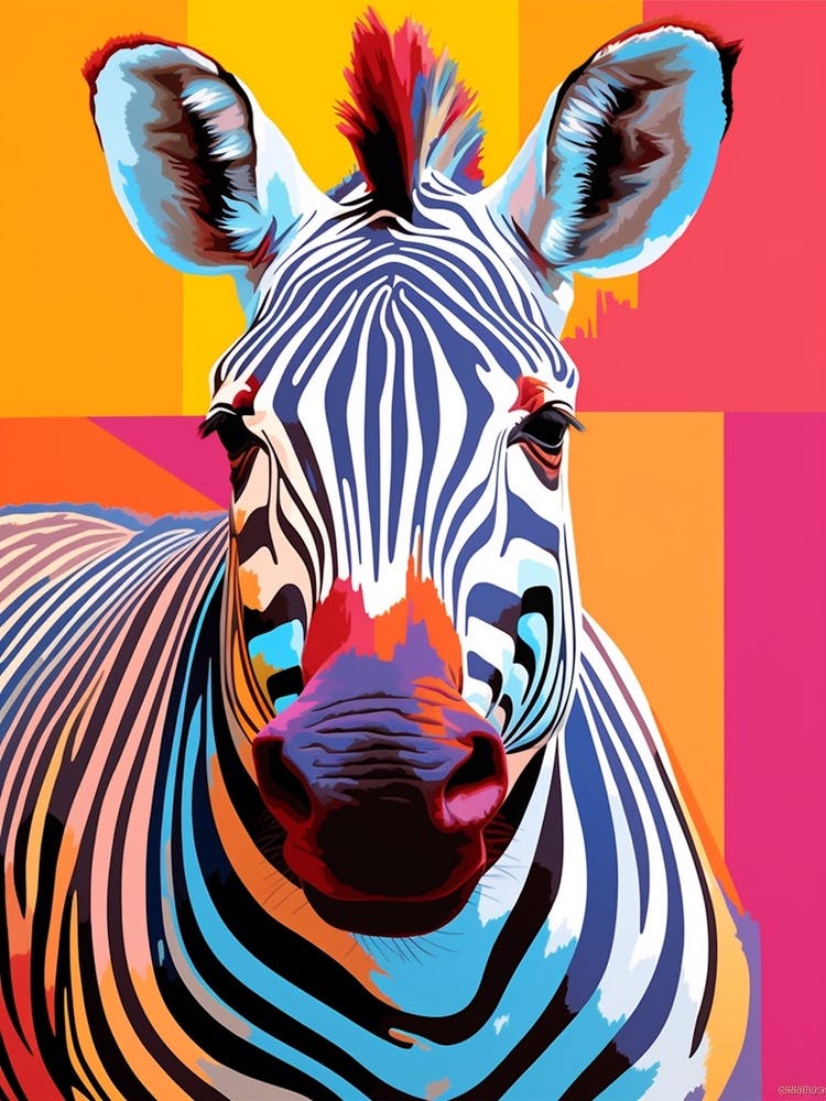 Zebra Colour Burst