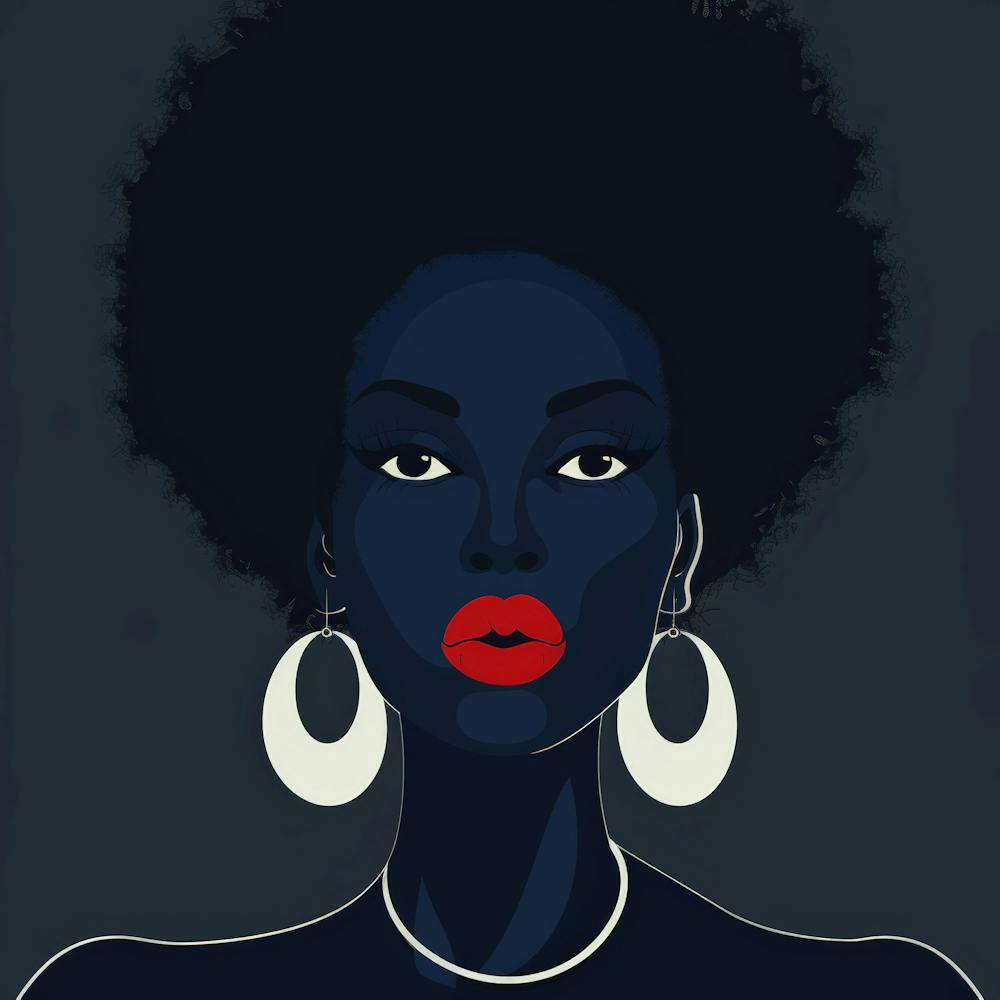 Black Woman With Afro