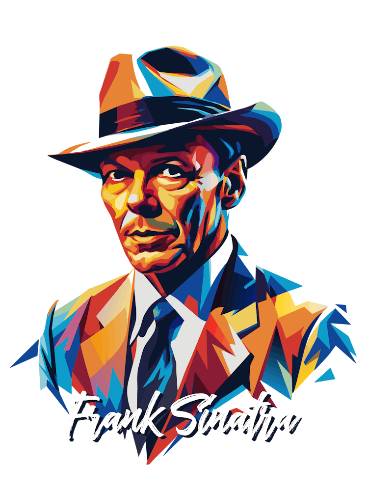 Frank Sinatra 02 Portrait Music Icon Style WPAP Pop Art