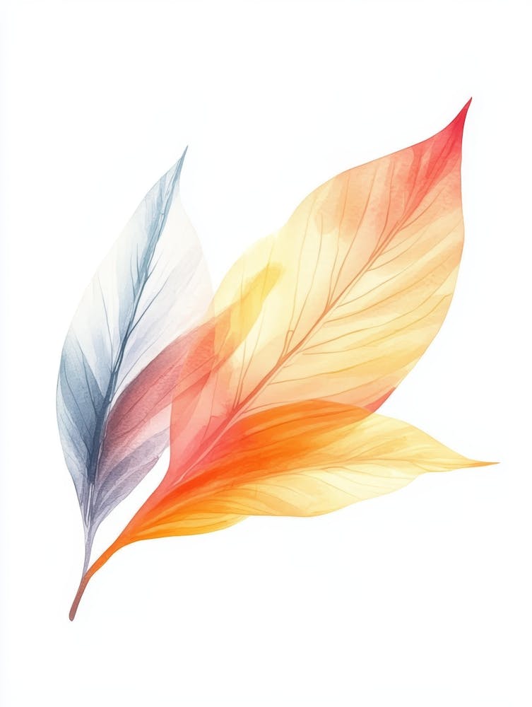 Feuilles d'automne à l'aquarelle 5