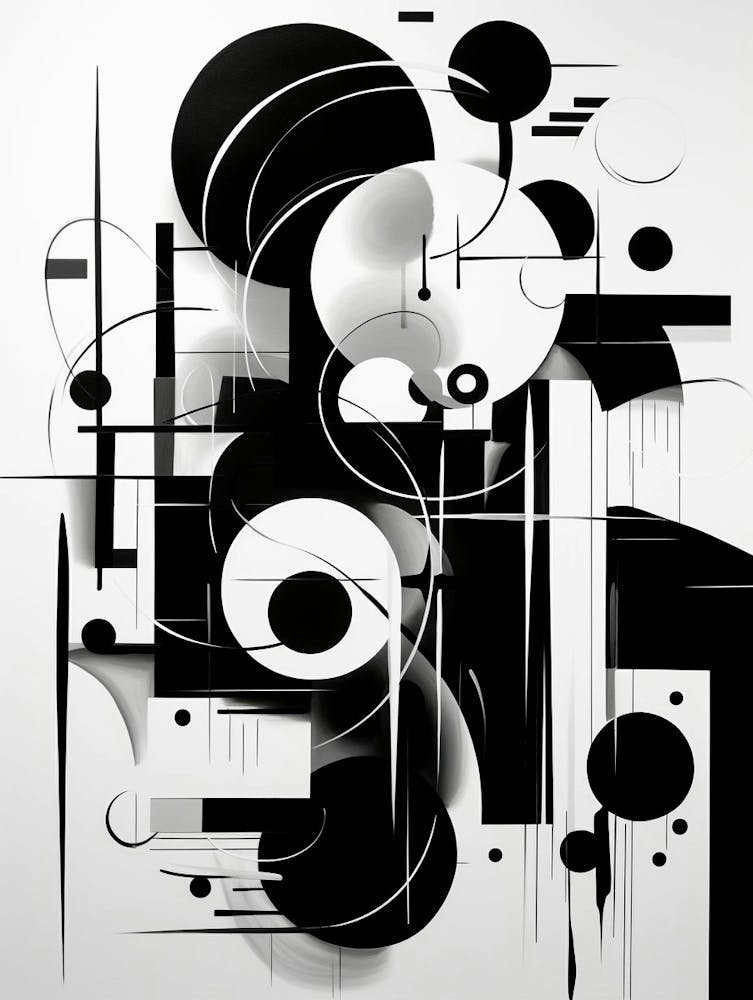 Communication Abstract Black And White 3