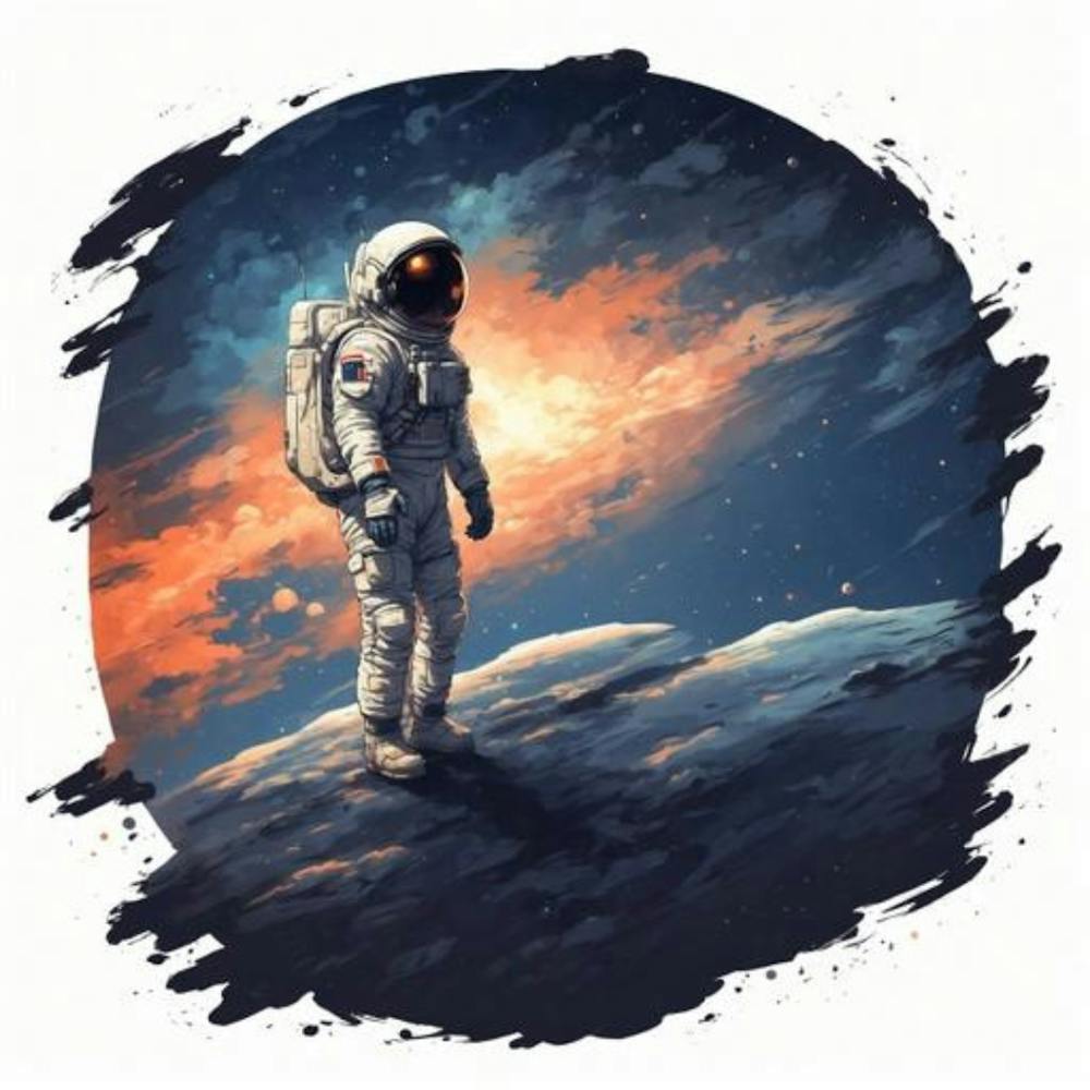 Astronaut im Weltall