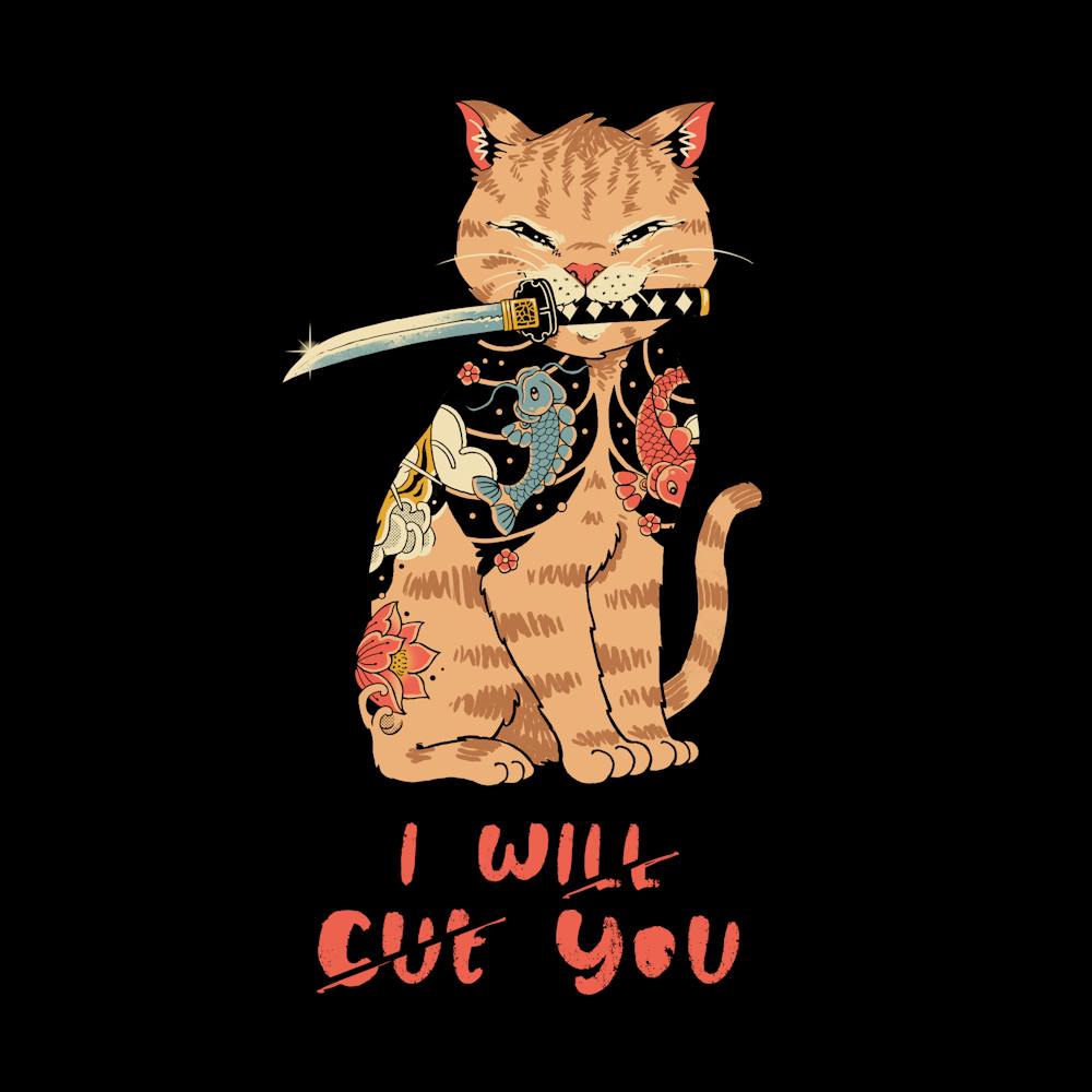 Fierce Tattooed Cat Meowster