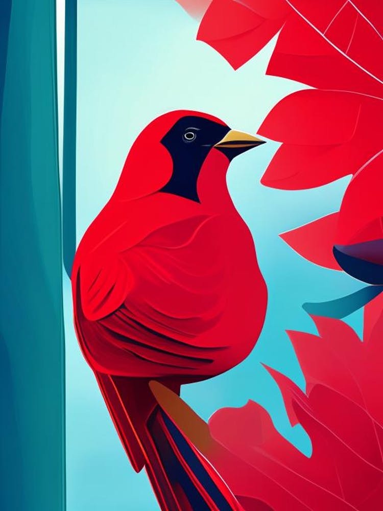 Northern Cardinal Pop Matisse Bird