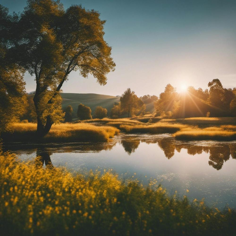 Sunset In A Field 1